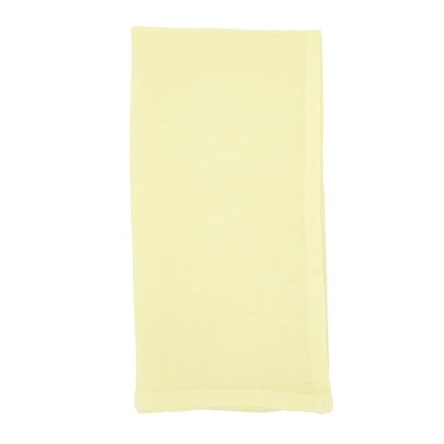 Saro Lifestyle Classic Pure 100% Linen Table Napkin (Set of 4), 20", Yellow