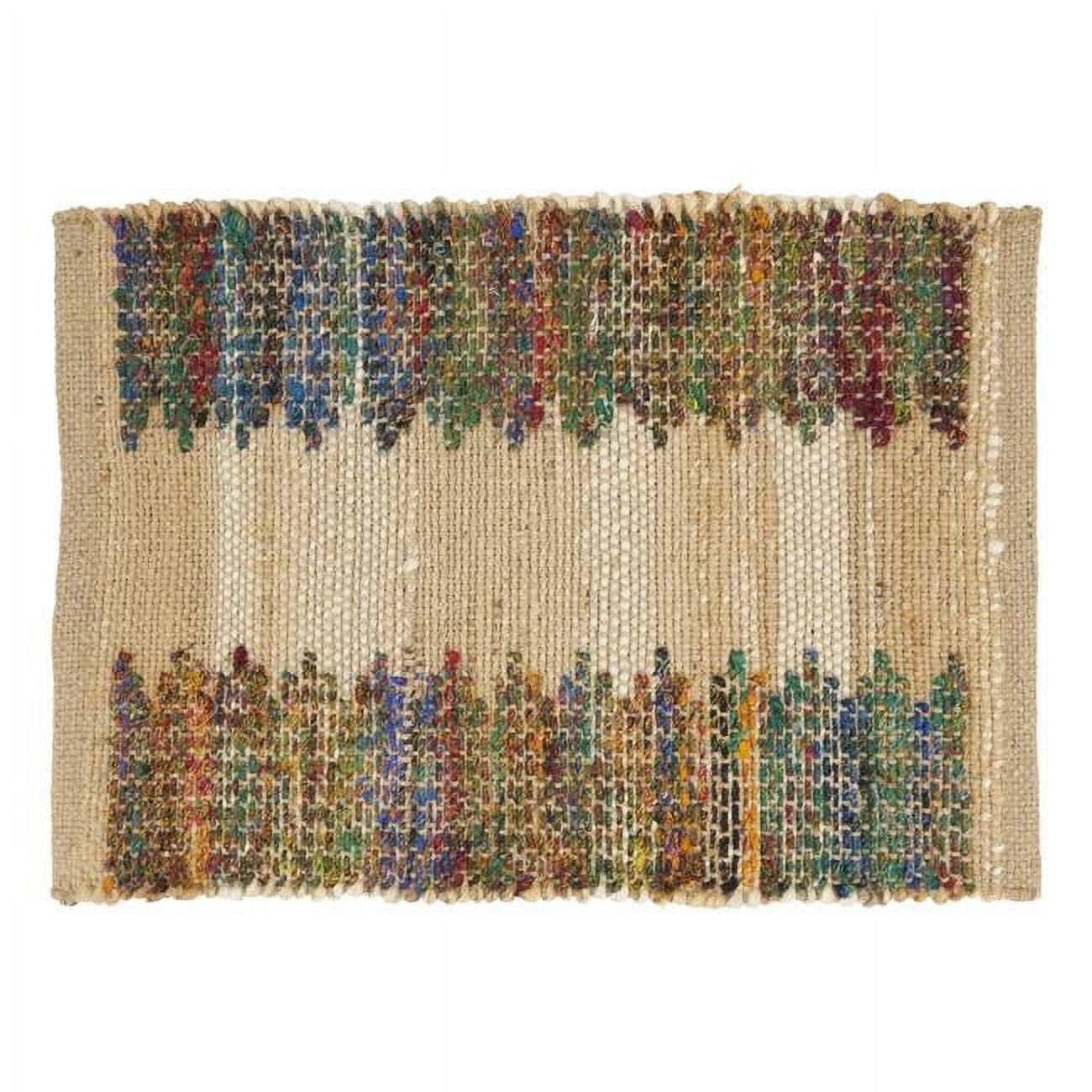 55% Jute - 45% Recycled Cotton No Pattern Rectangle Placemat