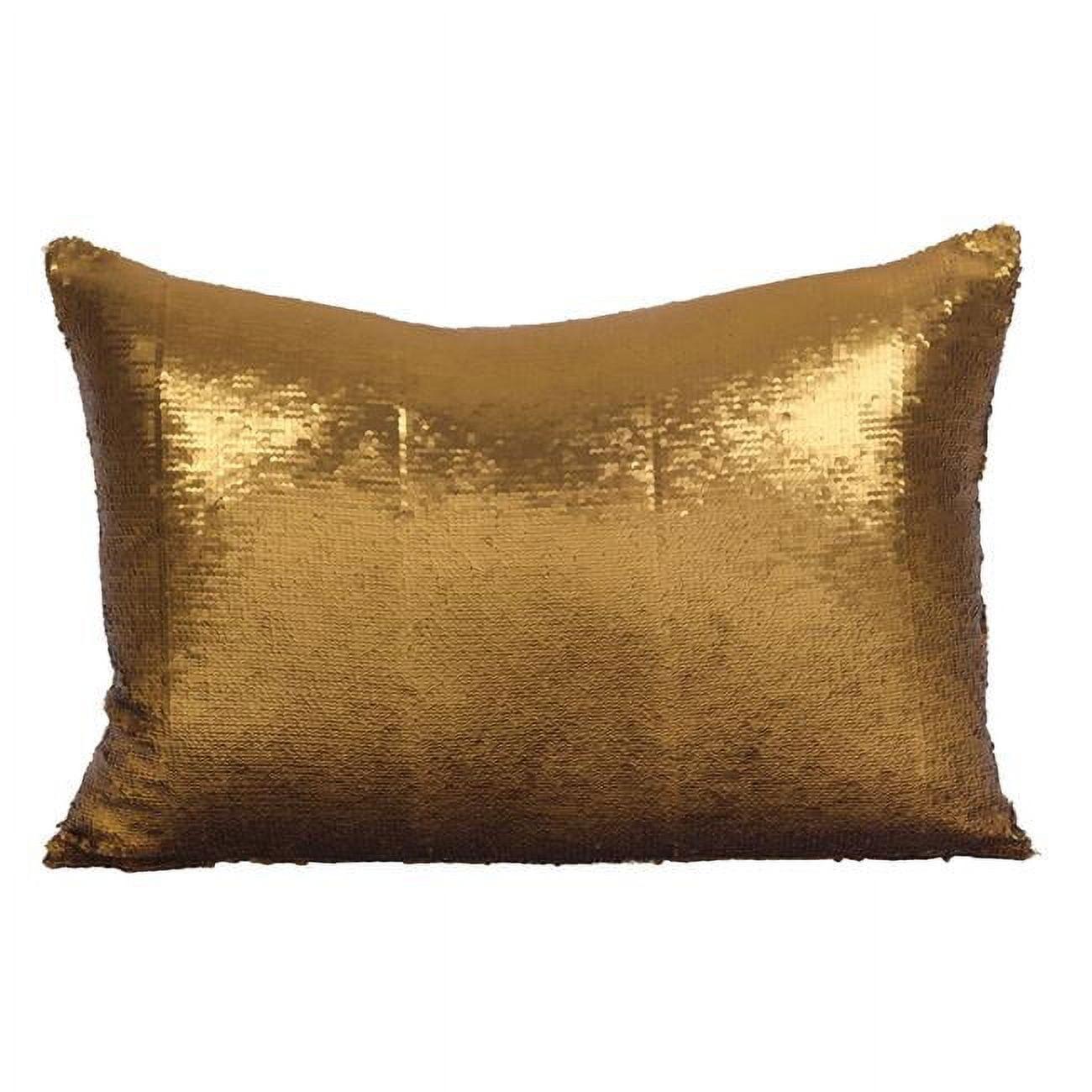 Saro Lifestyle Reversible Sequin Mermaid Poly Filled Throw Pillow