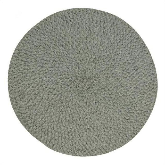 Saro Lifestyle Round Design Table Mats, Mint, (Set of 4 pcs)