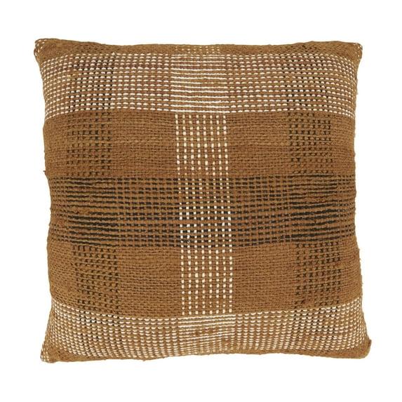 Neela Collection Plaid Cotton Blend Pillow Cover