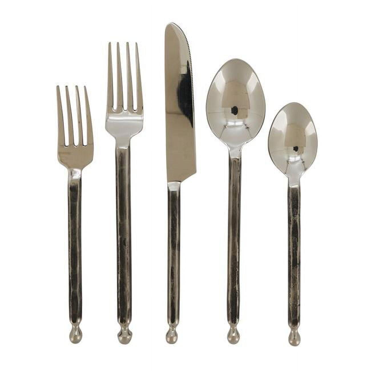 Minimalist Stainless Steel Flatware Set - 5 Pieces