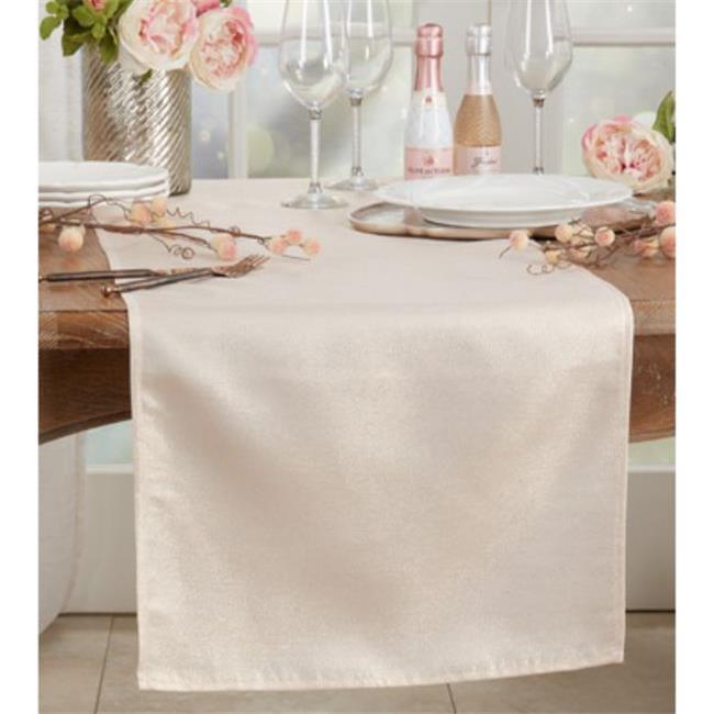 Saro Lifestyle Dining Table Runner With Shimmering Design