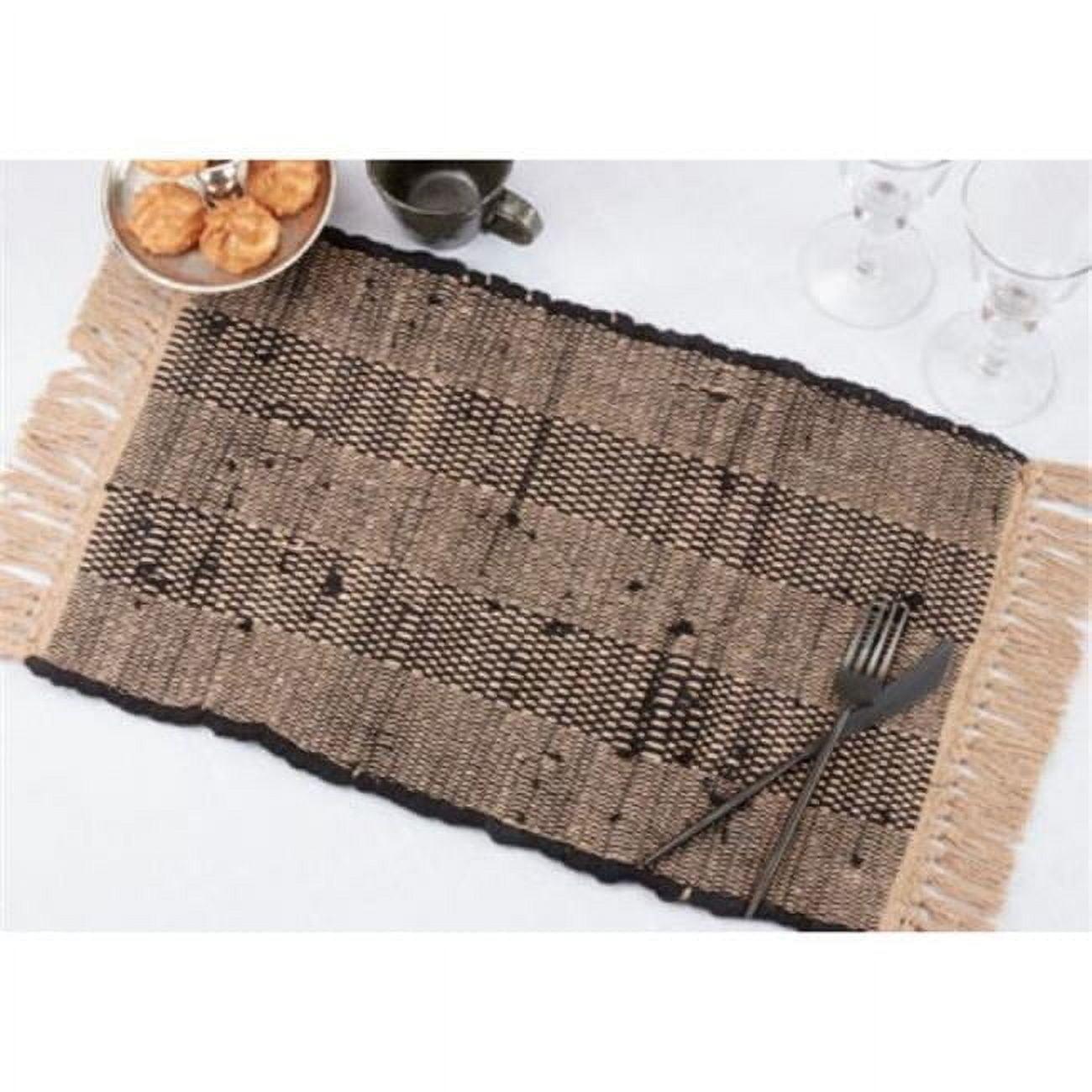 Cotton Striped Rectangle Placemat (Set of 4)