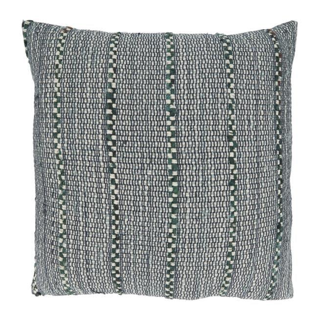 Saro Octavia Collection Striped Cotton Pillow Cover