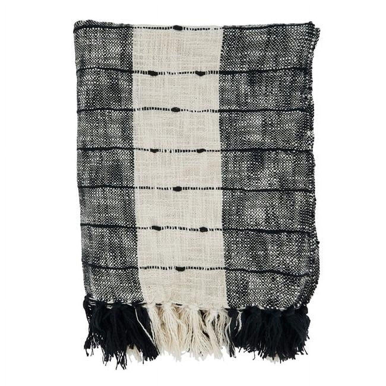 Saro Sevan Collection Hand Woven Throw Blanket