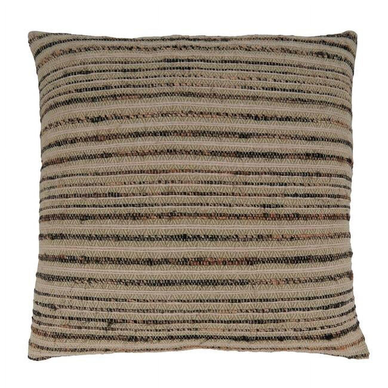 Allegra Striped Rayon/Viscose Pillow Cover