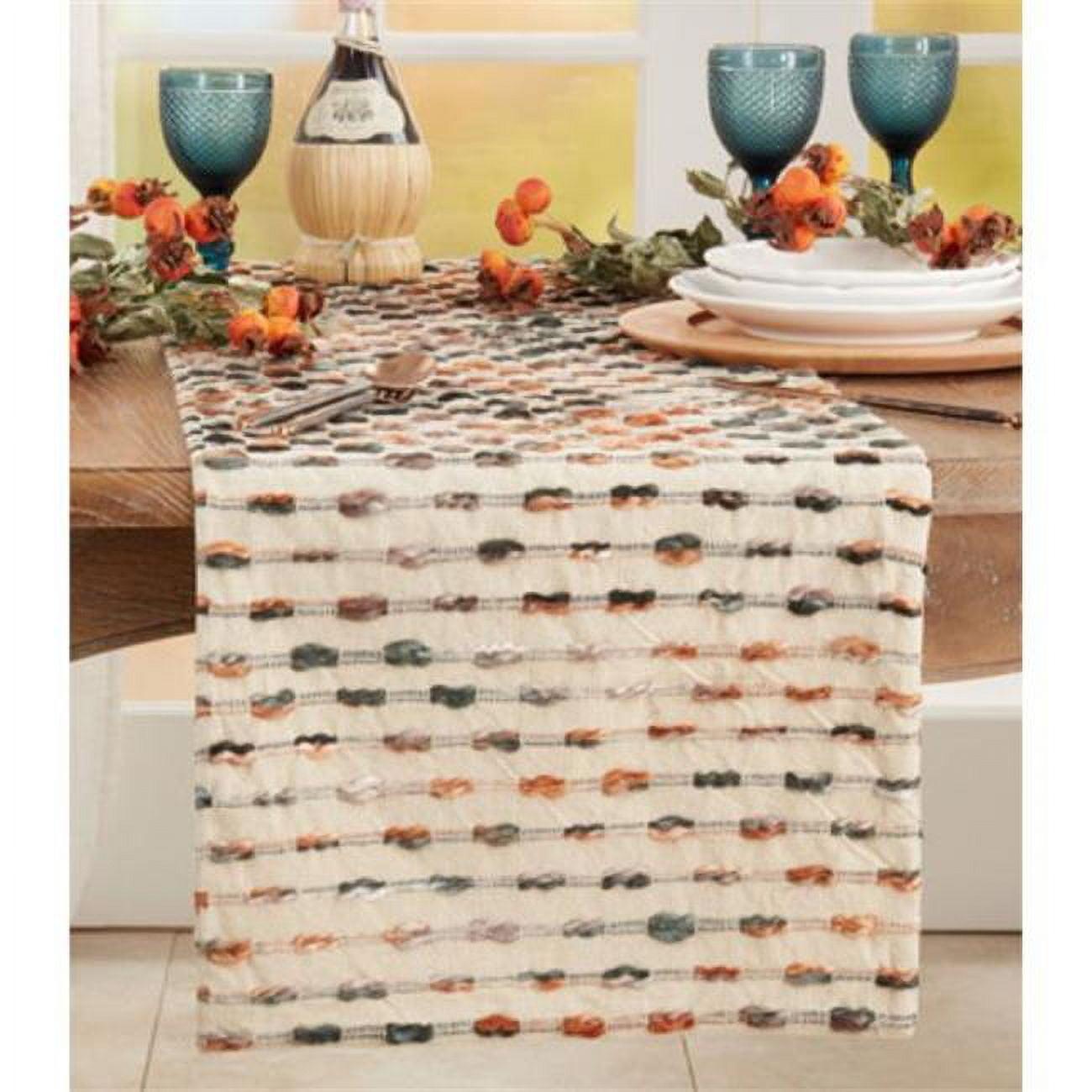 Runner_Striped Design Woven Table Runner