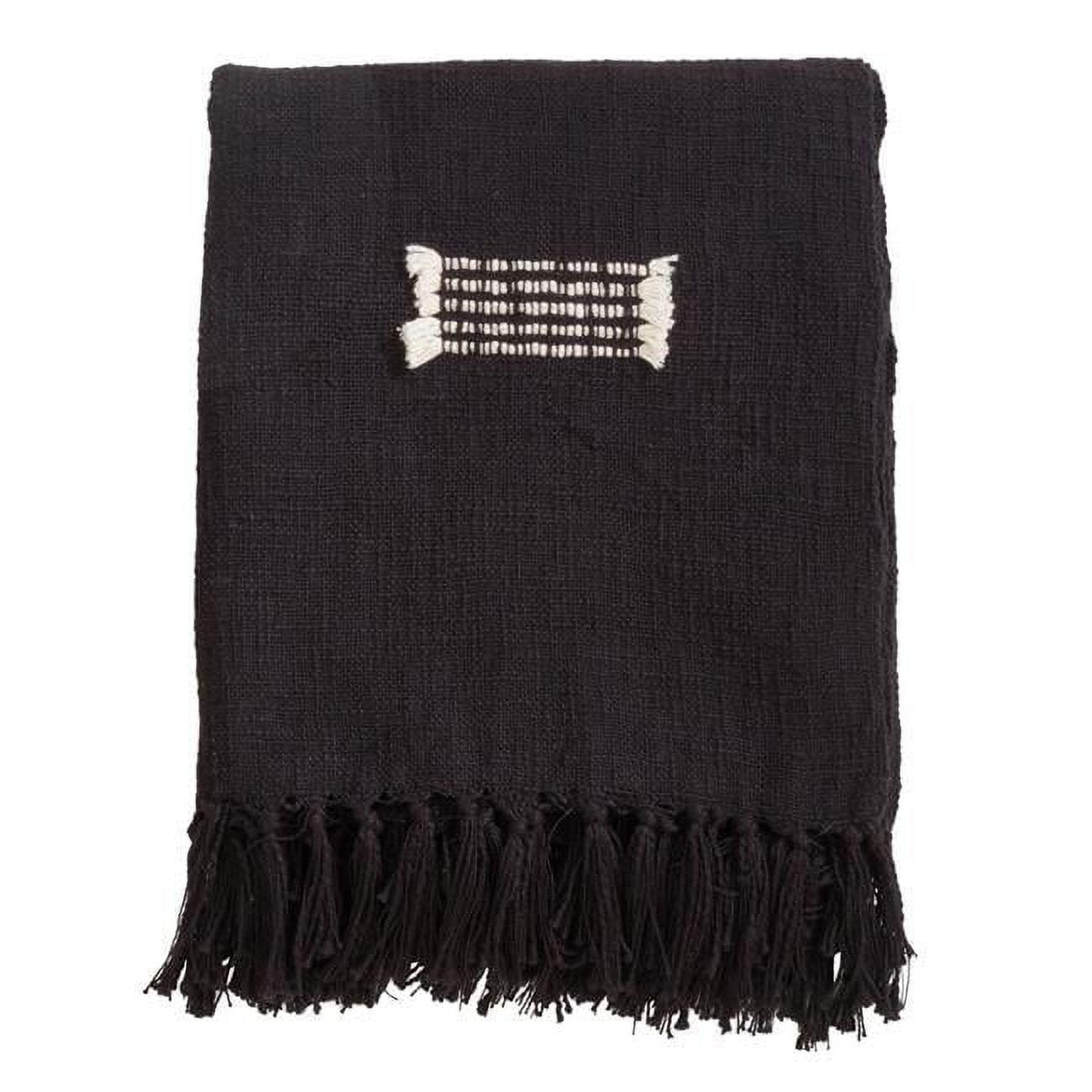 Saro Sevan Collection Hand Woven Throw Blanket