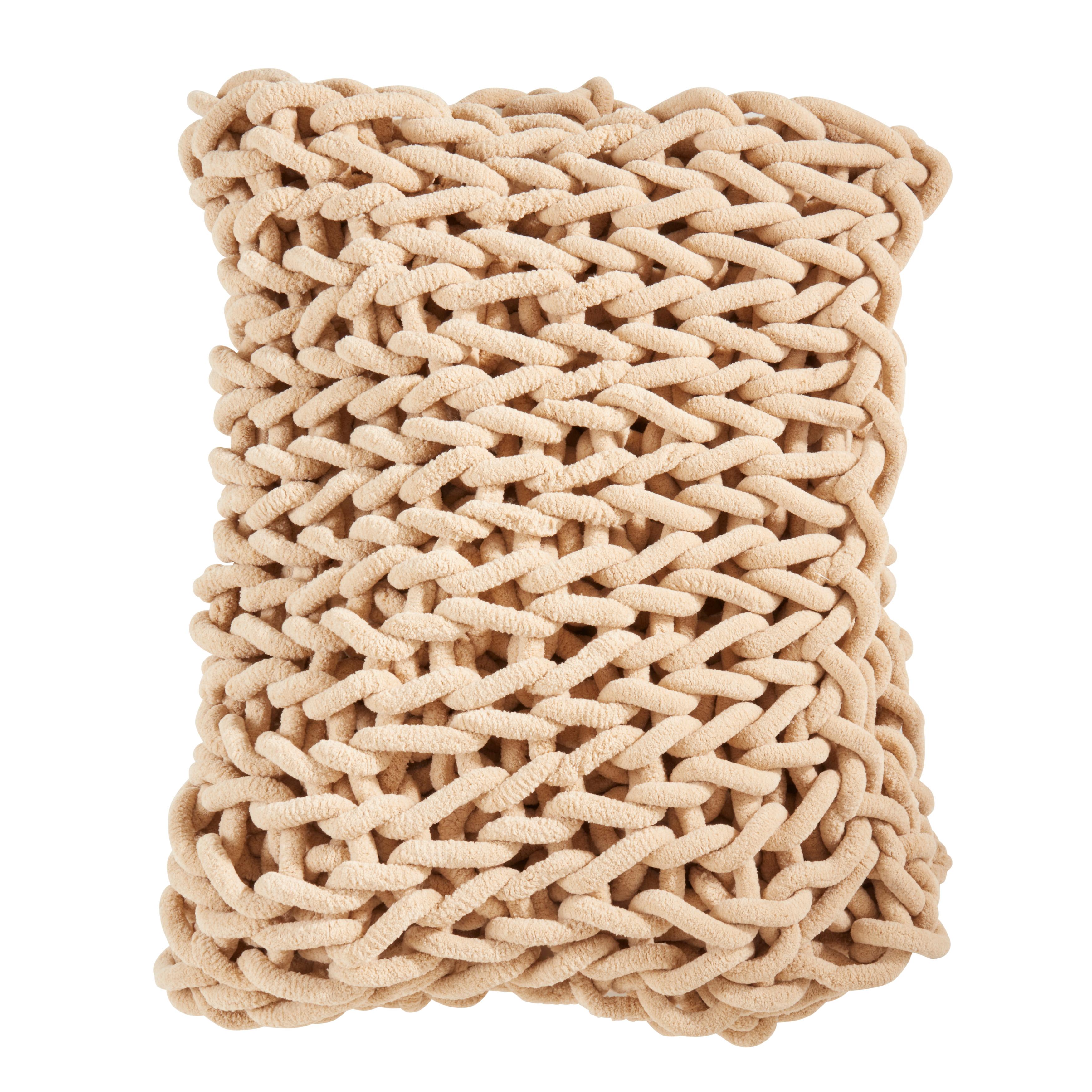 Saro Lifestyle Textured Chunky Knit Cozy Throw