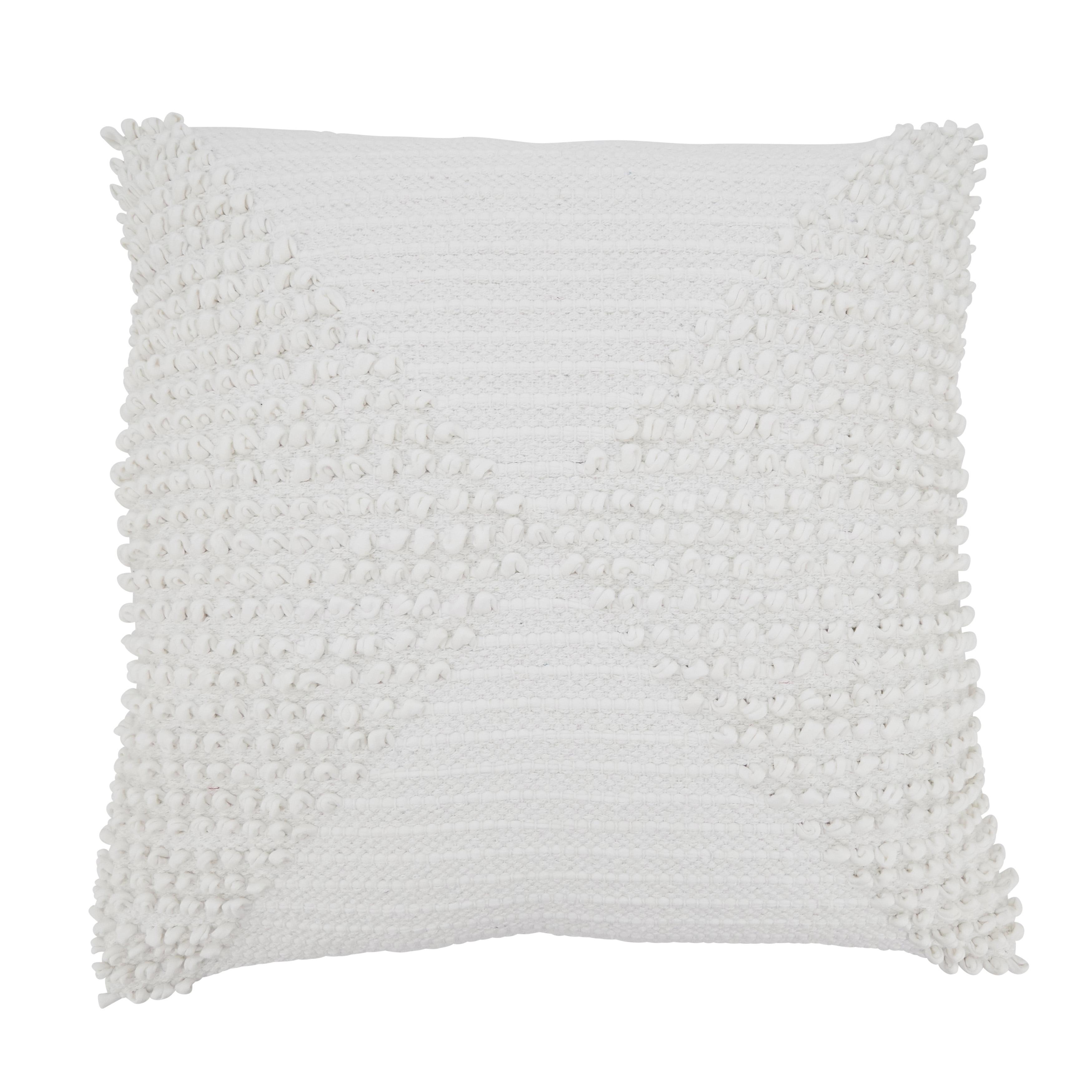 Saro Lifestyle Textured Woven Diamond Down Filled Throw Pillow