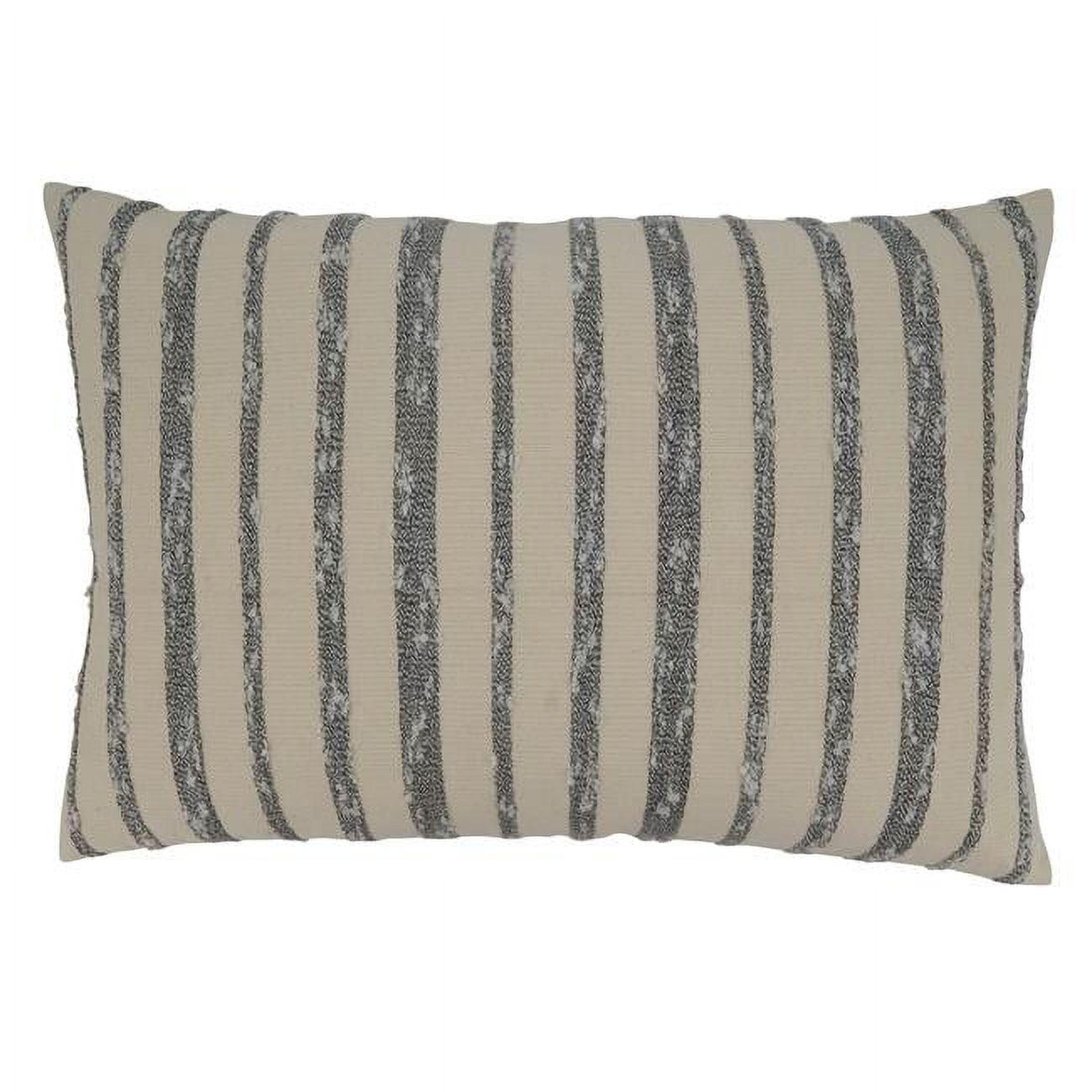 Saro Lifestyle Thin Striped Throw Pillow With Down Filling