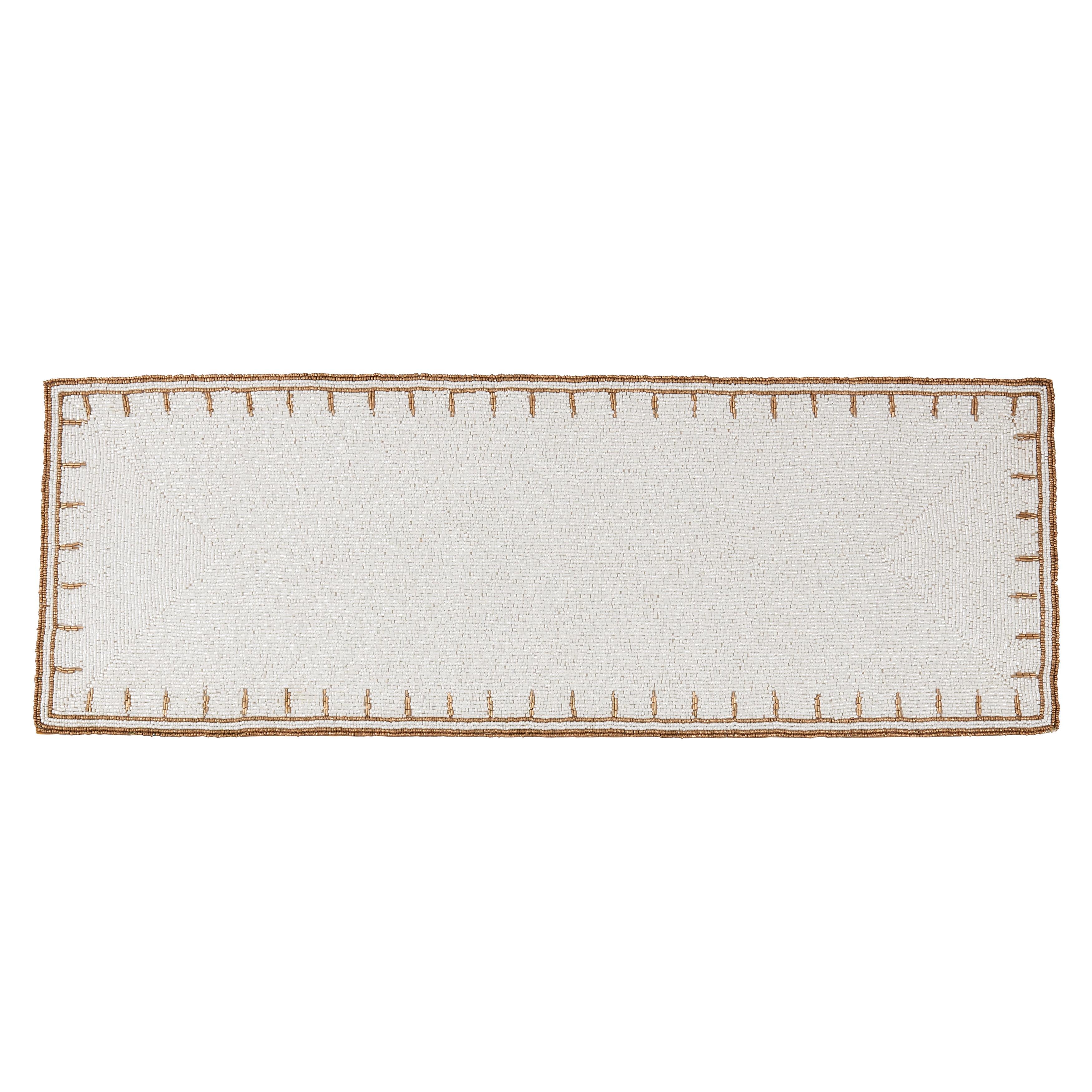 Saro Lifestyle Timeless Glamour Beaded Table Runner