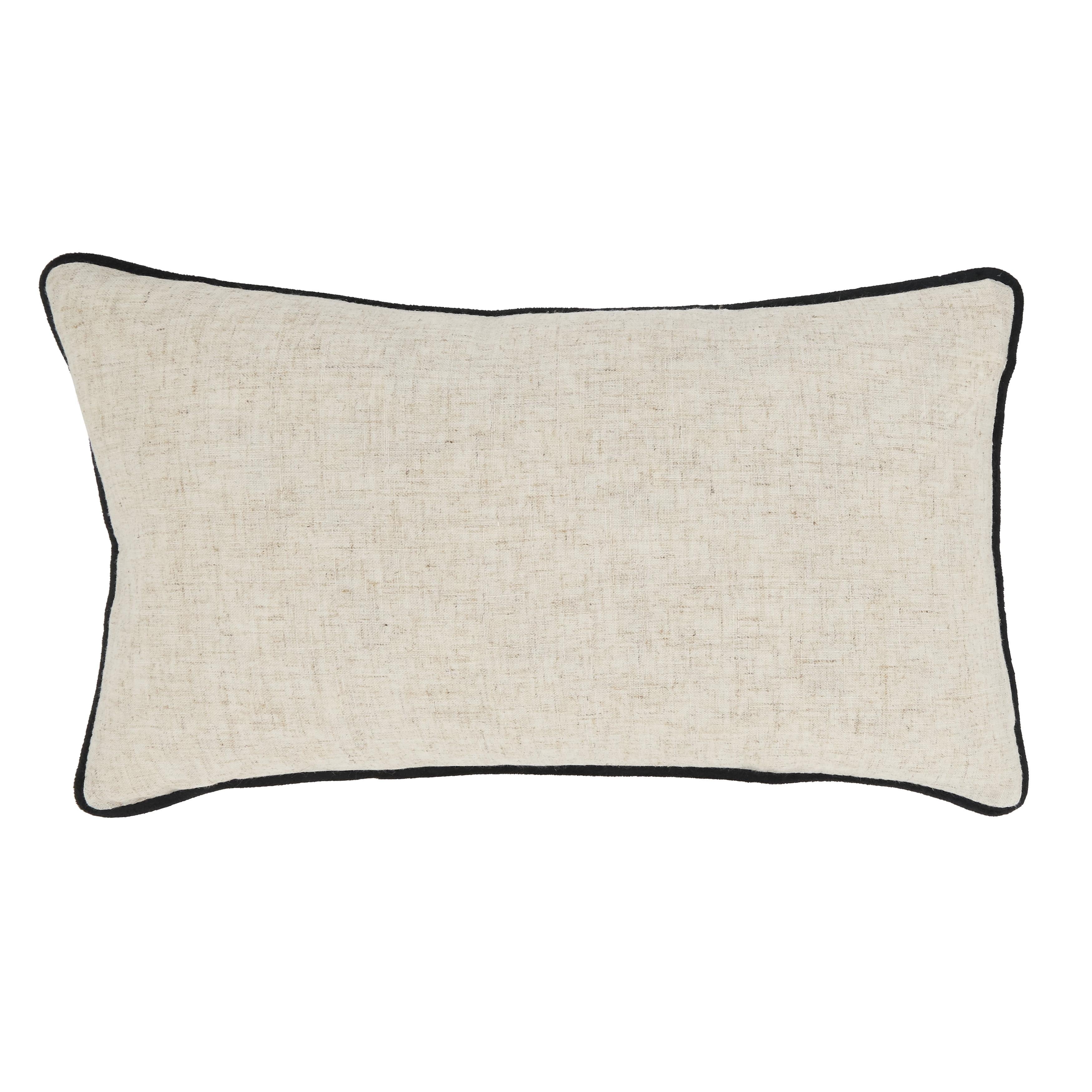 Saro Lifestyle Toscana Daydream Throw Pillow Cover with Piping