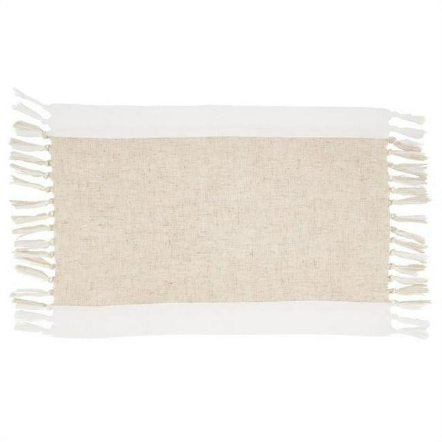 Saro Bridger Collection Polyester No Pattern Rectangle Placemat (Set of 4)