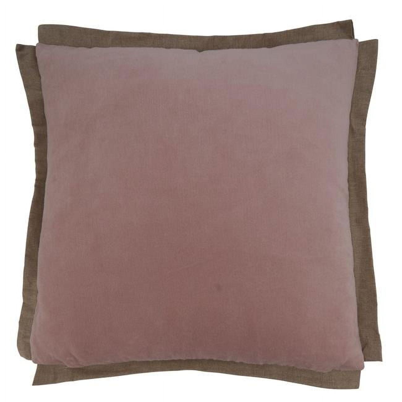 Saro Lifestyle Velvet Flange  Decorative Pillow Cover