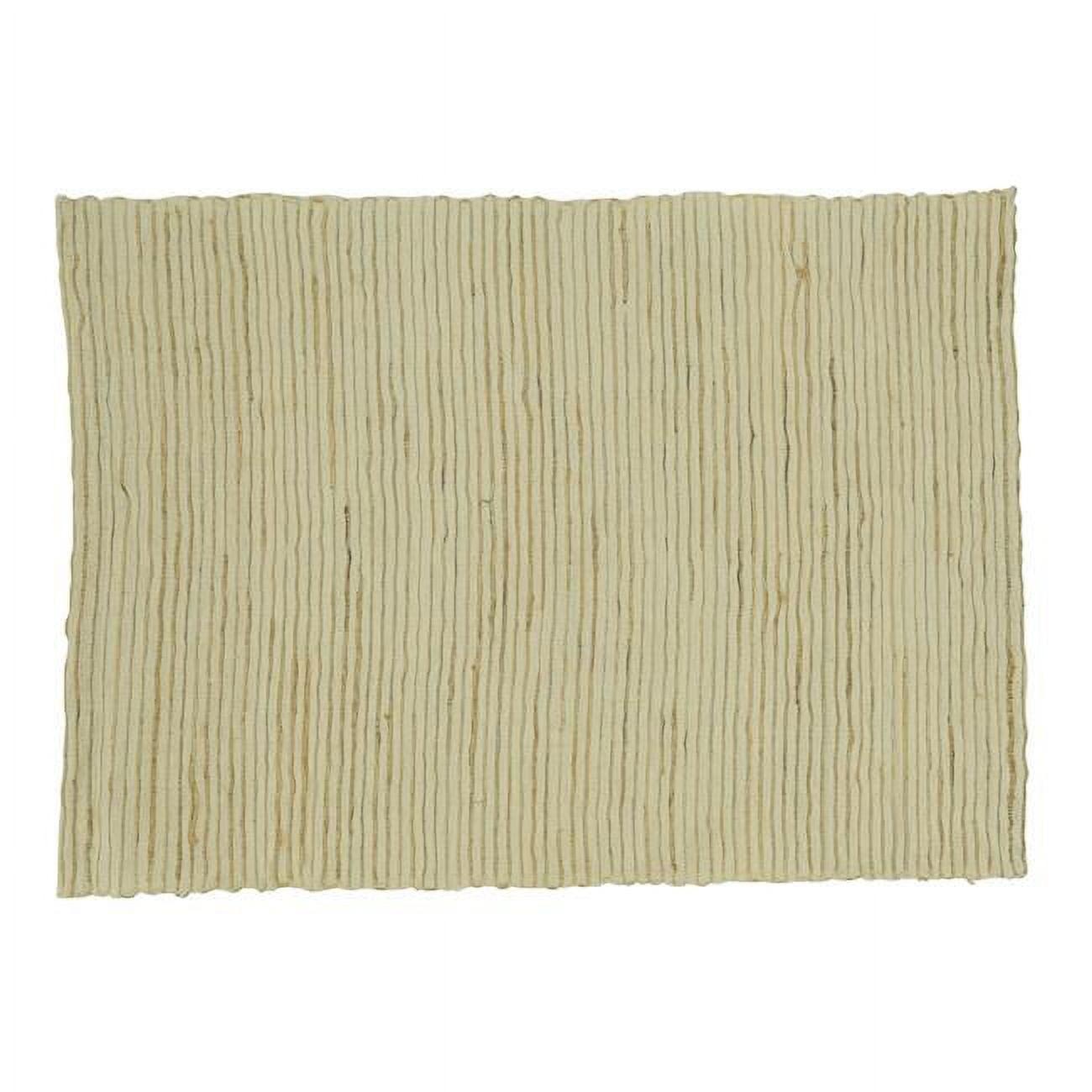 Jayapura 95% Water Hyacinth - 5% Polyester No Pattern Rectangle Placemat (Set of 4)