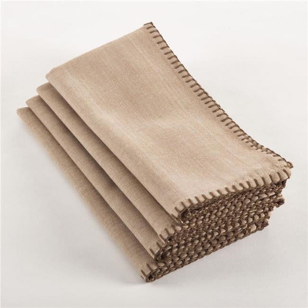 Saro Lifestyle Whipstitch Cotton Napkin (Set of 4)