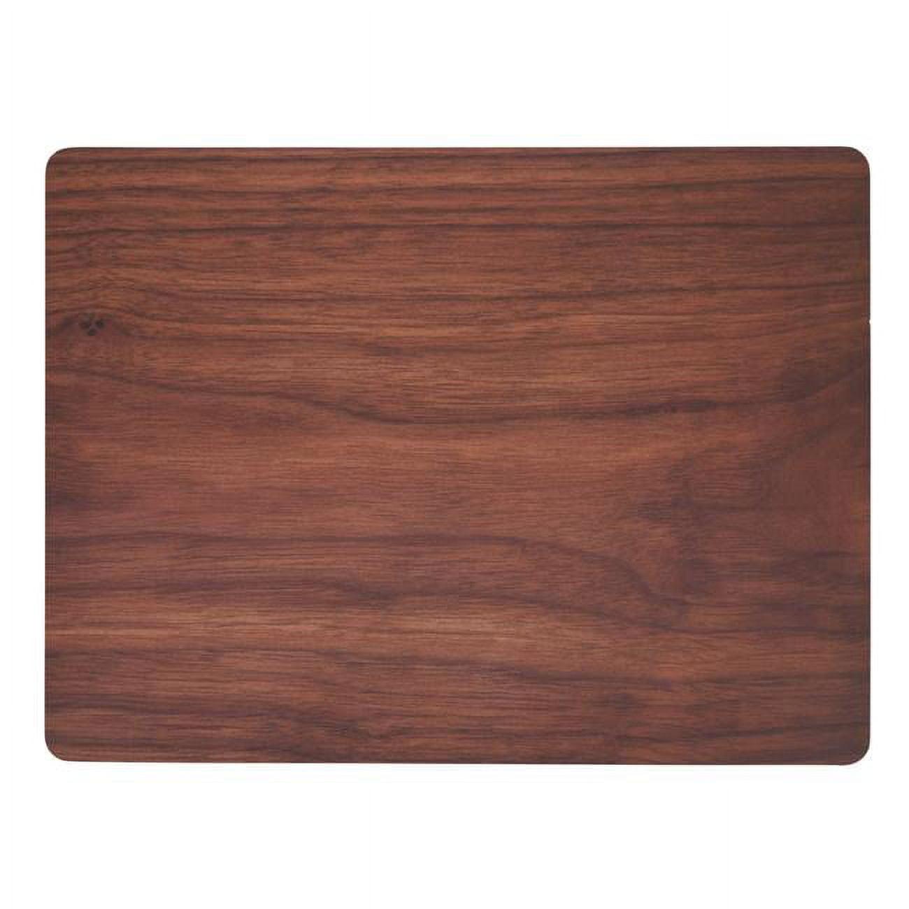 Rustic Brown Wood Grain Print Rectangular Placemats, Set of 4