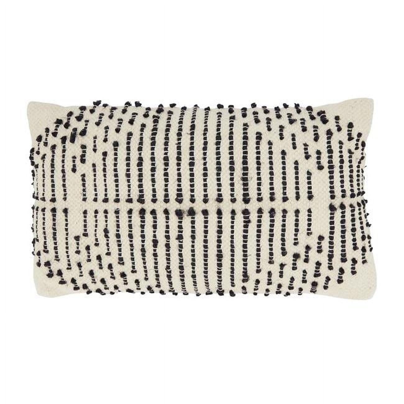 Diamond Dreams Woven Throw Pillow Cover - Saro Lifestyle