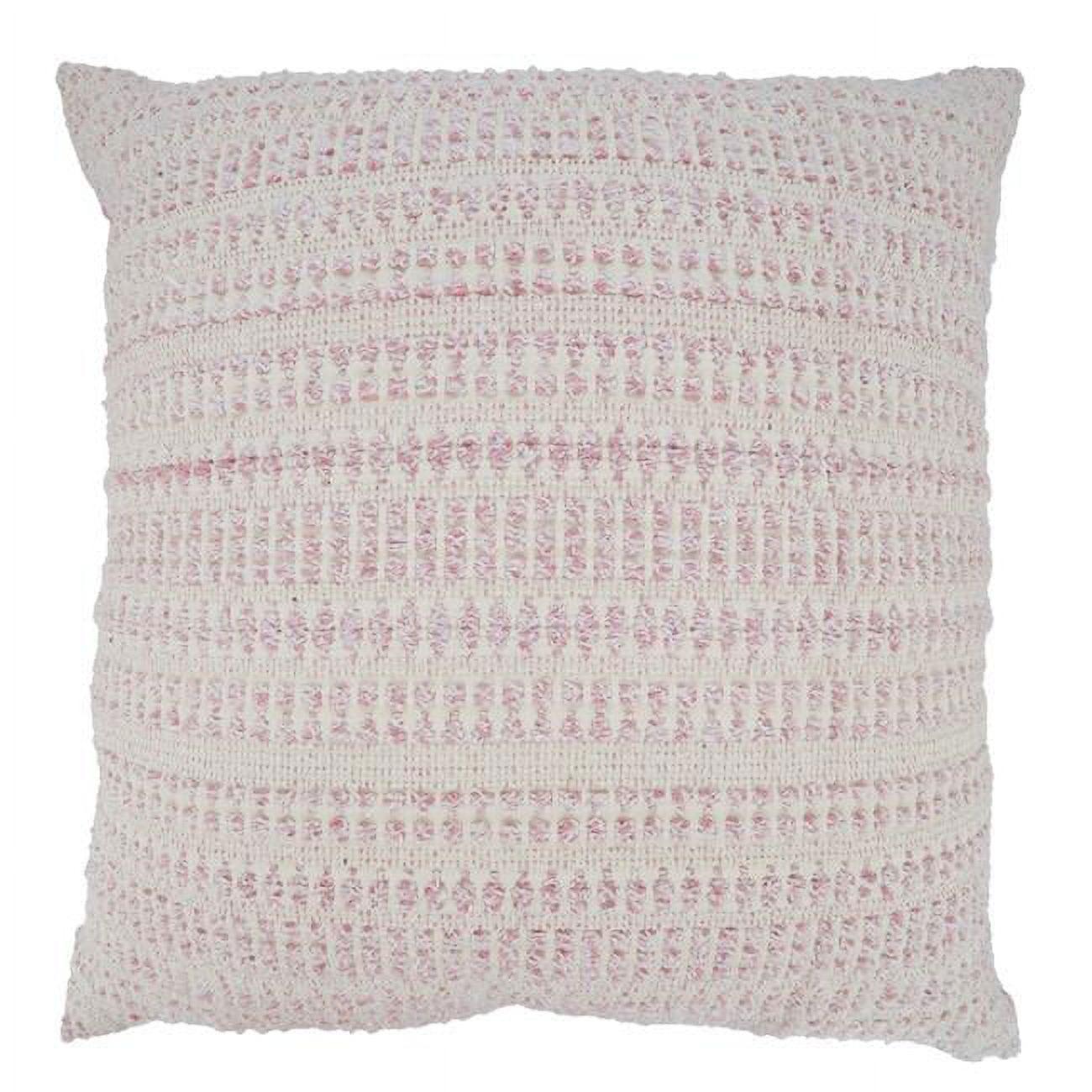 Saro Celeste Collection Geometric Cotton Blend Throw Pillow