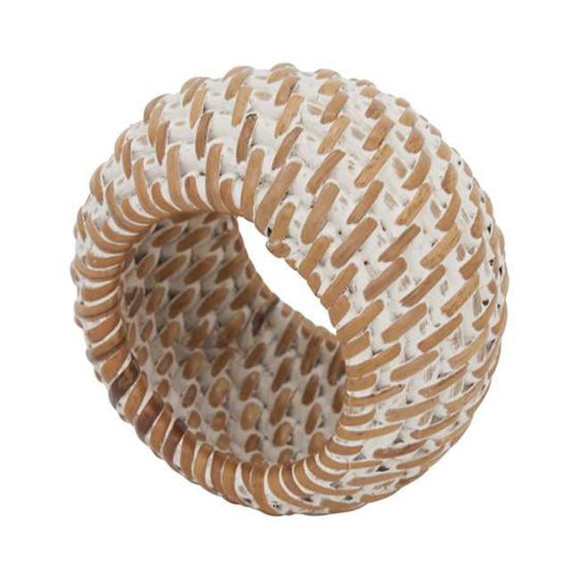 Avignon Woven Design Rattan Napkin Ring