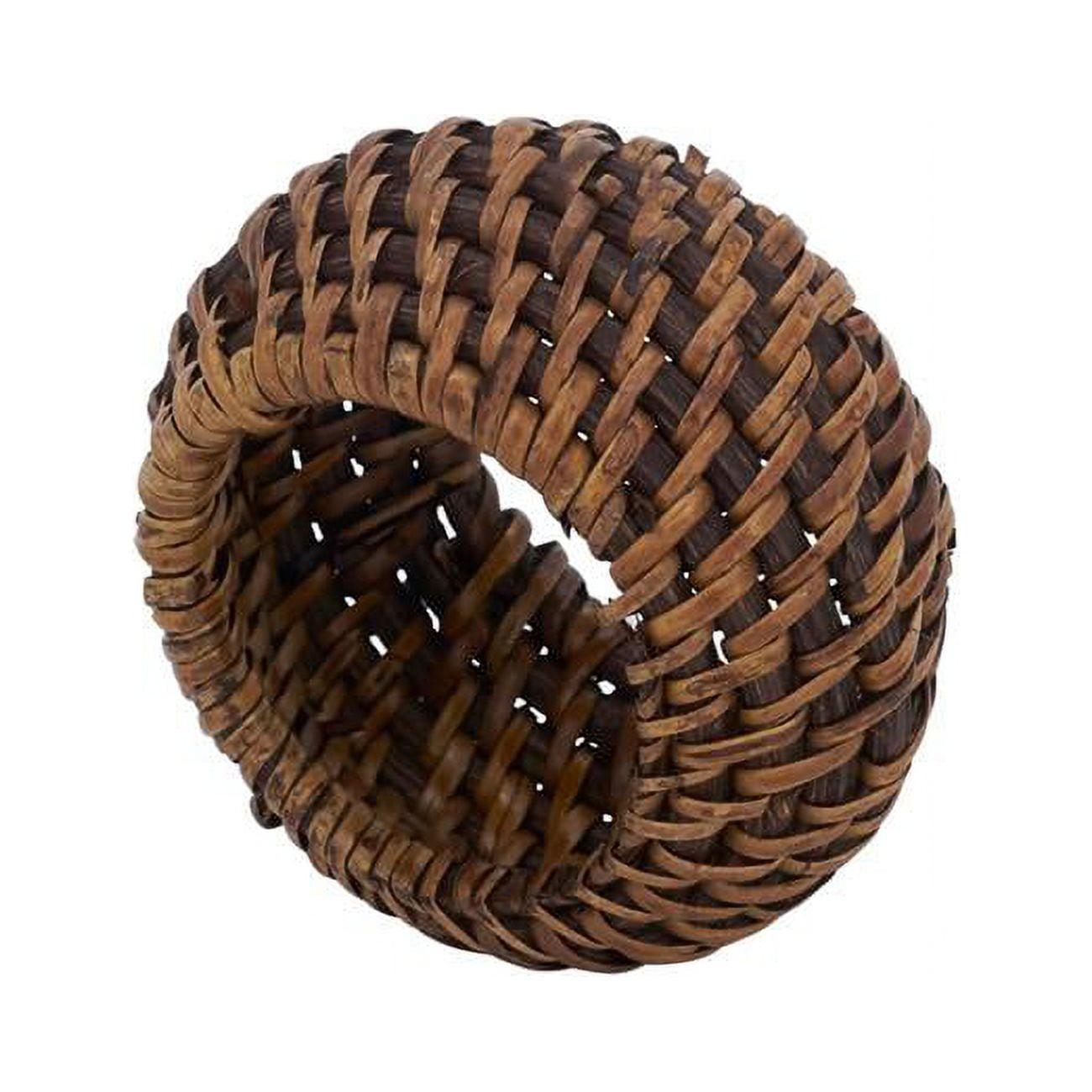 Avignon Woven Design Rattan Napkin Ring