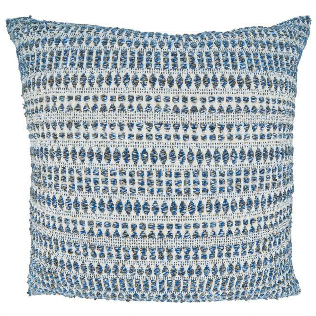 Saro Celeste Collection Geometric Cotton Blend Throw Pillow