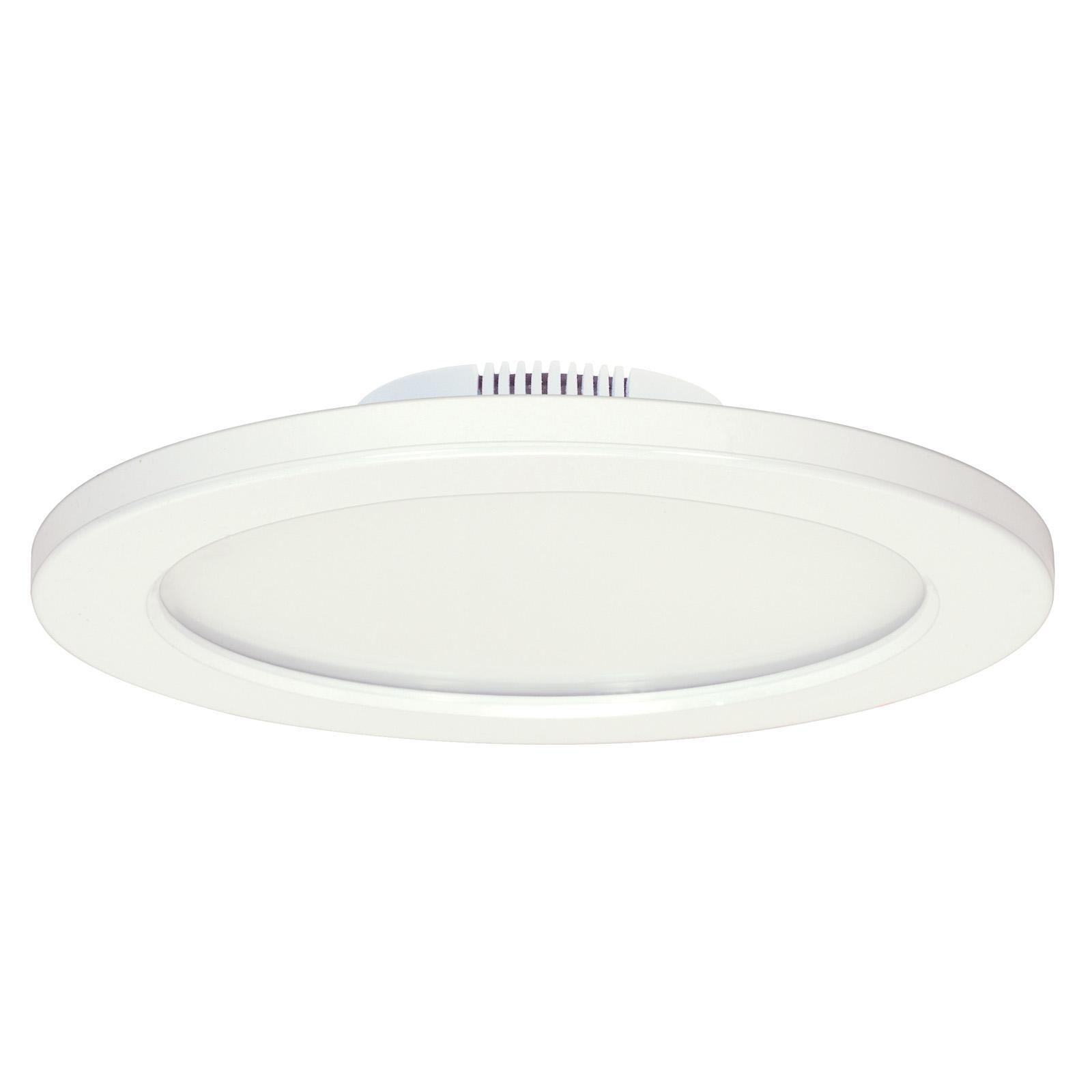 9-Inch White Aluminum LED Flush Mount Light Fixture