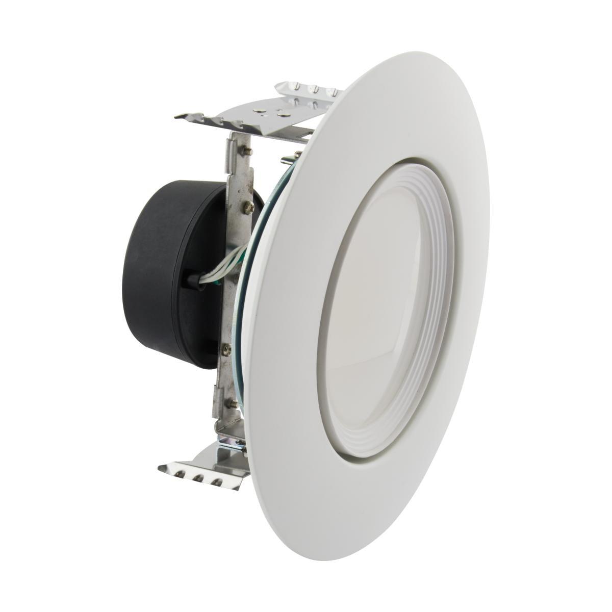 Modern Selectable LED 7'' White Aluminum Downlight Retrofit Kit