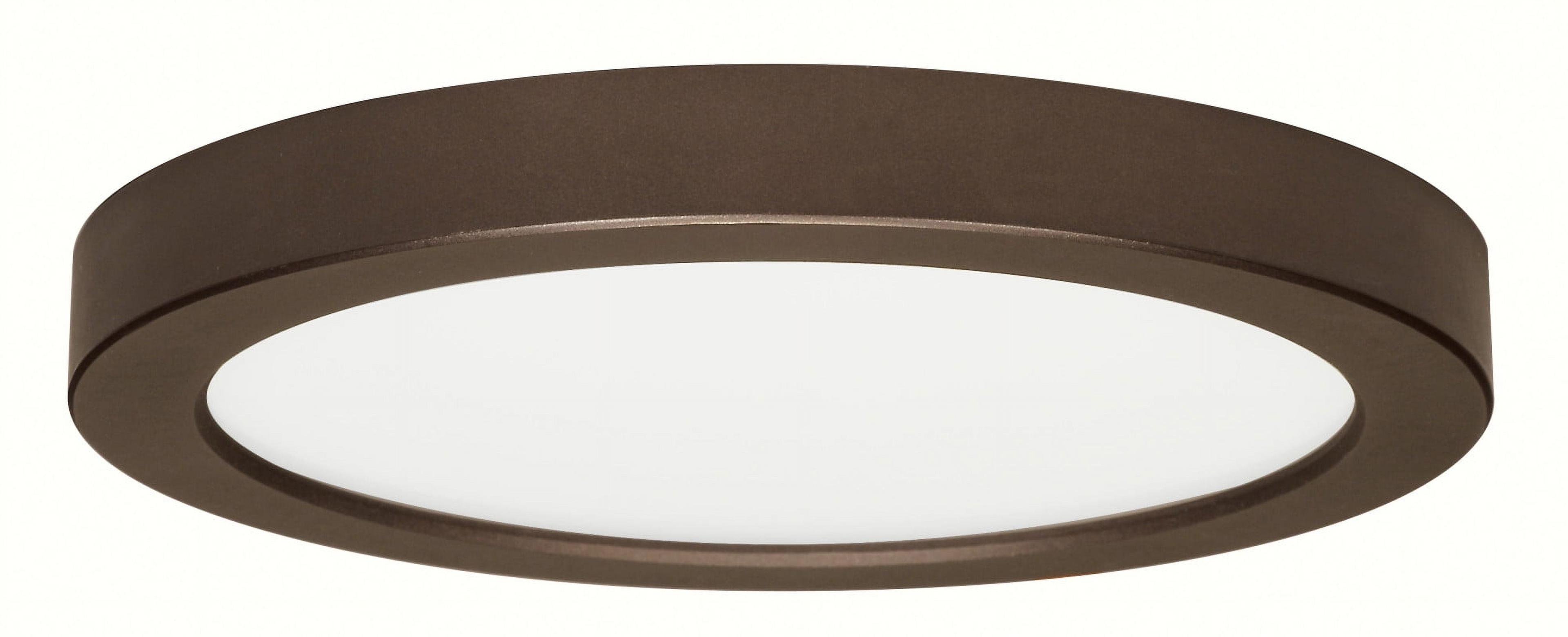 Bronze Finish 9-inch Round LED Flush Mount Ceiling Light