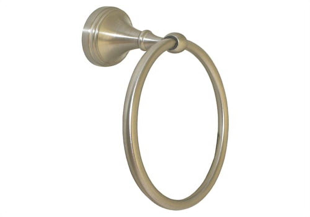 Satin Nickel Modern Bathroom Towel Ring