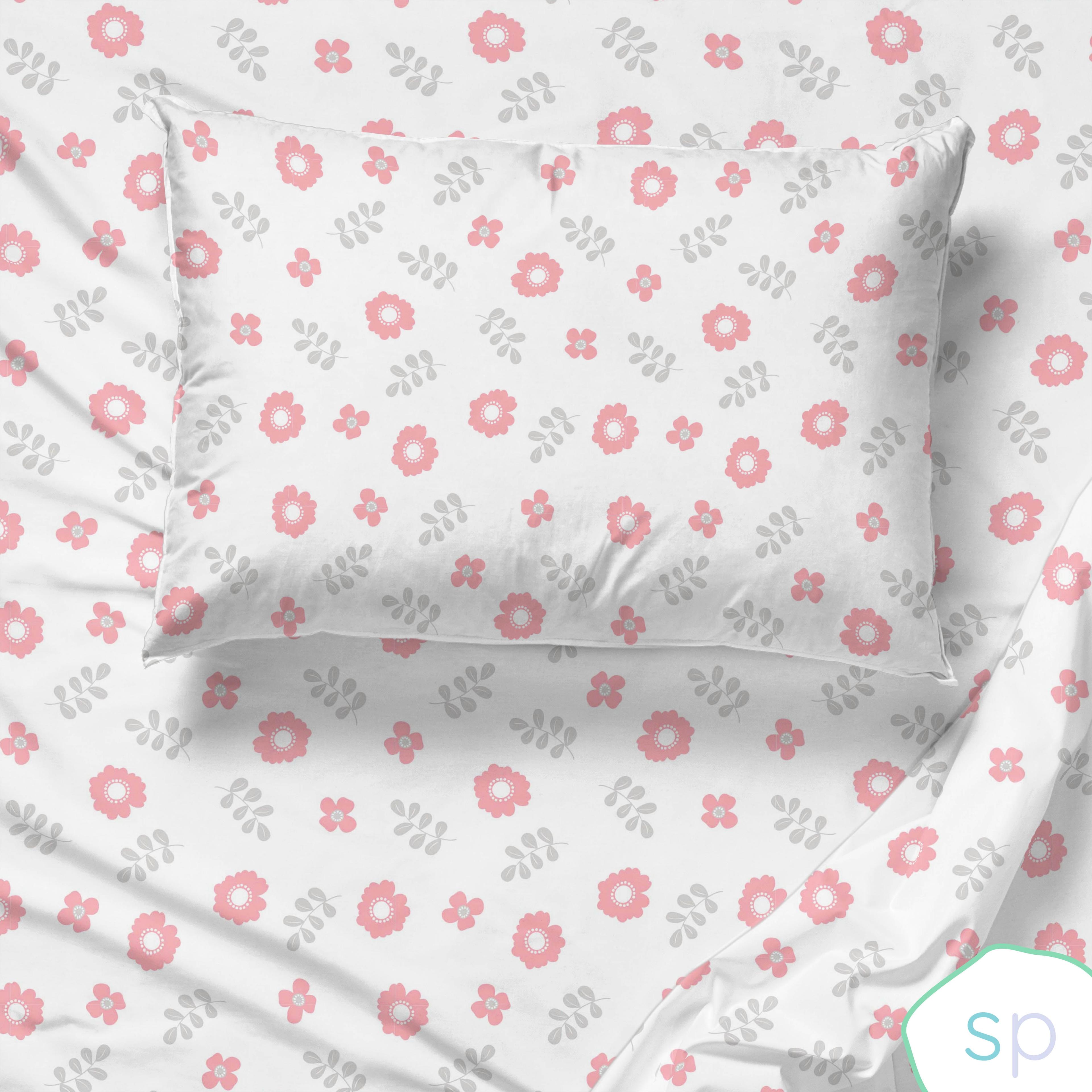 Saturday Park Cutout Floral 100% Organic Cotton Sheet Set