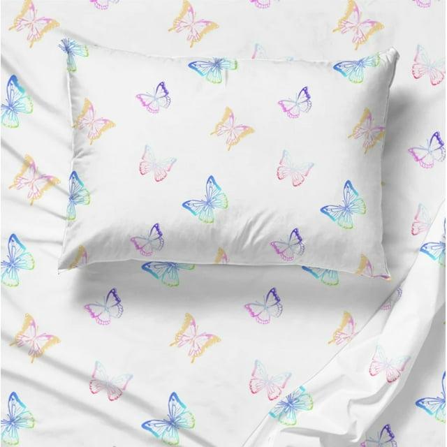 Saturday Park Saturday Park Ombre Butterflies 100% Organic Cotton Sheet Set