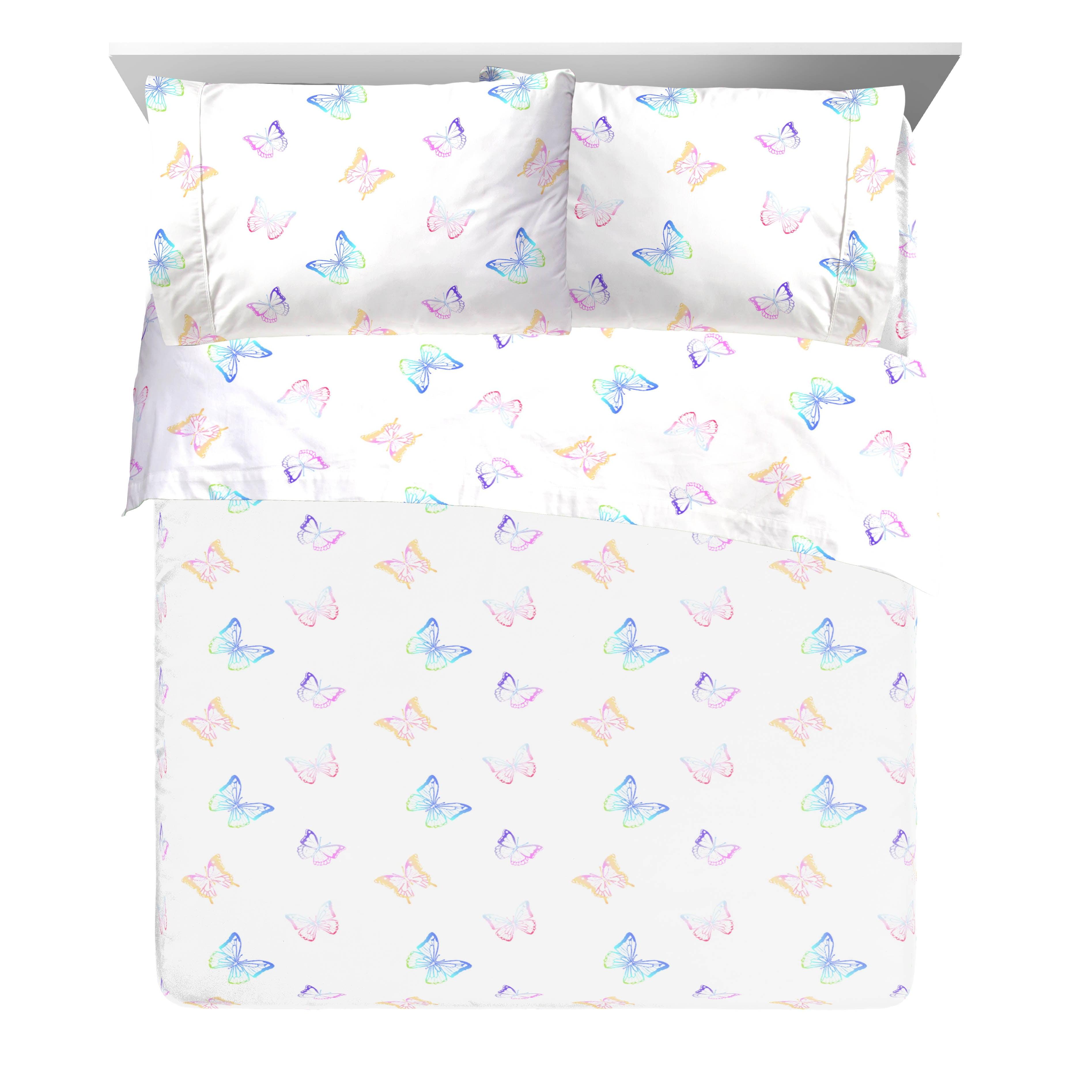 Saturday Park Saturday Park Ombre Butterflies 100% Organic Cotton Sheet Set