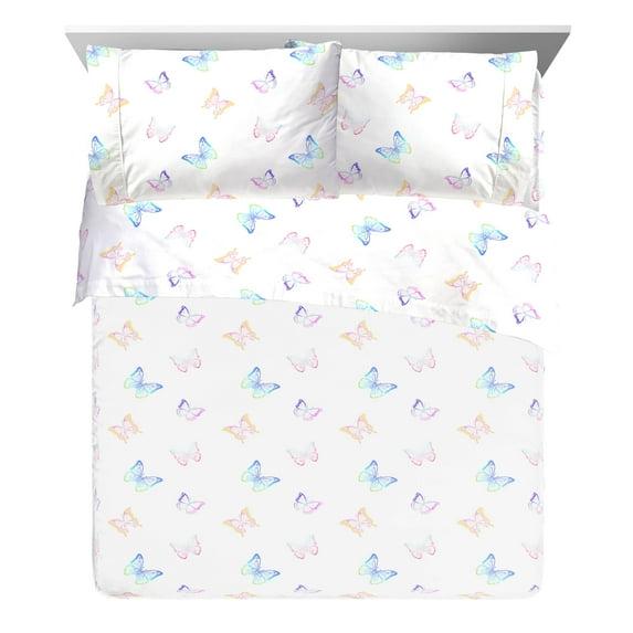 Saturday Park Saturday Park Ombre Butterflies 100% Organic Cotton Sheet Set