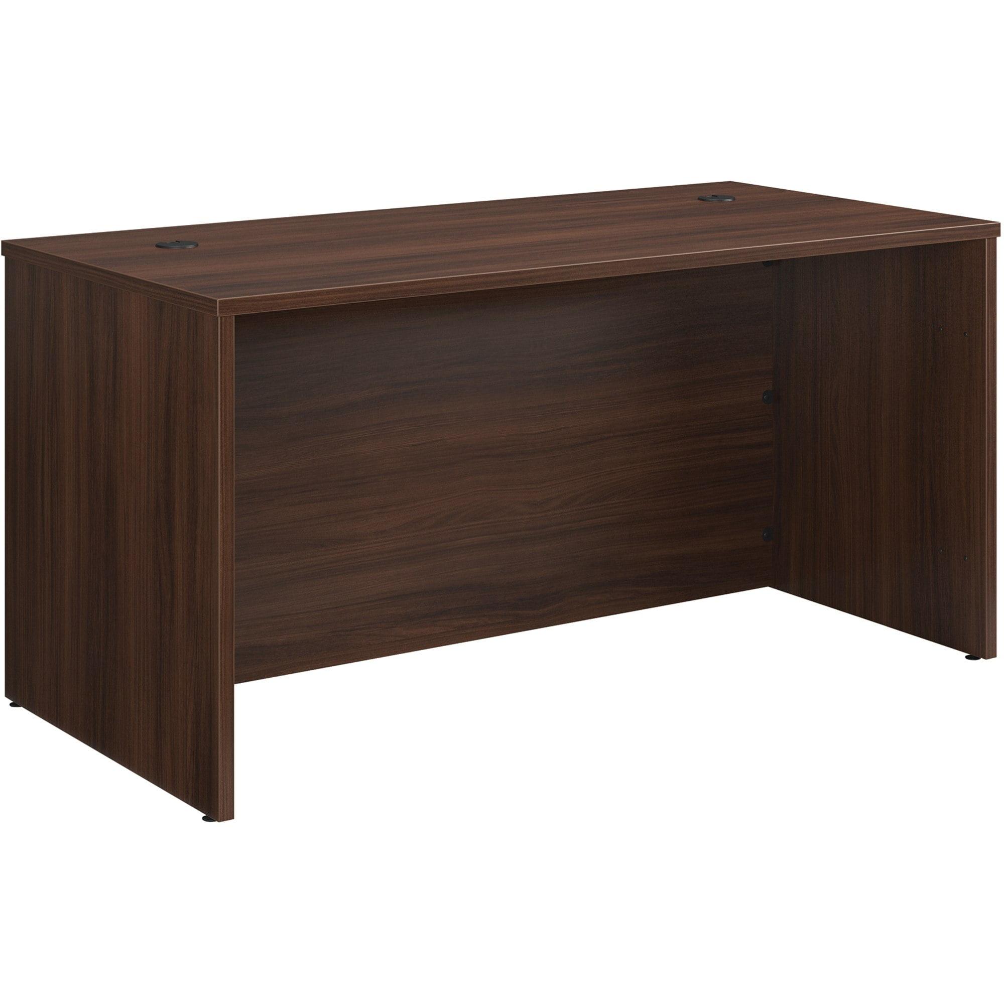 Noble Elm 60" Wood Desk with Power Outlet