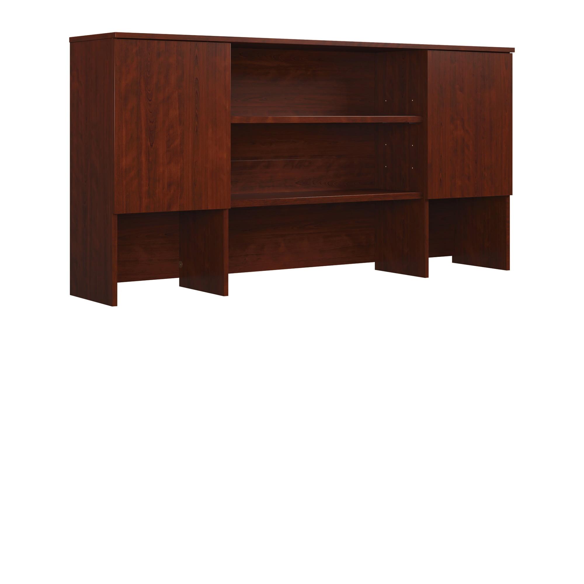 Classic Cherry 72" Engineered Wood Office Storage Hutch