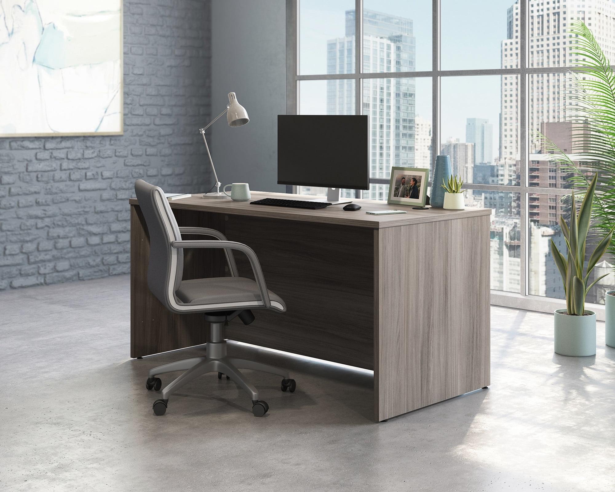 Sauder Affirm Engineered Wood 60"x30" Executive Desk in Hudson Elm/Brown