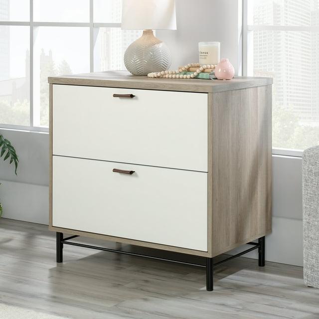 2 Drawer Anda Norr Lateral File Cabinet Sky Oak - Sauder: Home Office Storage, Interlocking Safety System