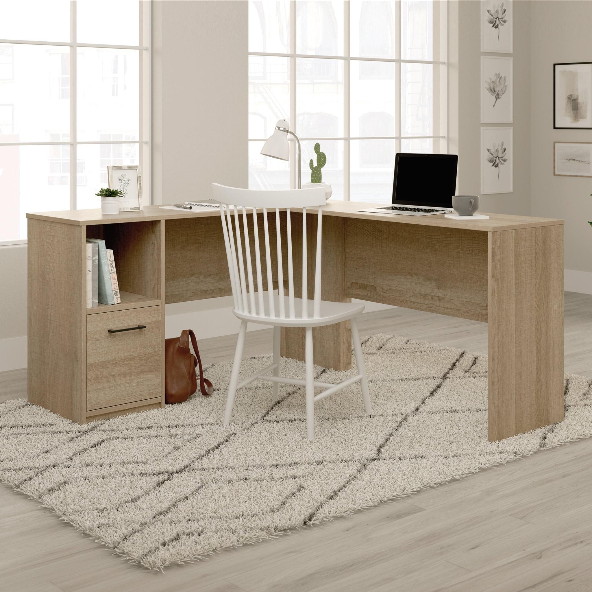 Sauder Beginnings L-Shaped Desk, Summer Oak Finish