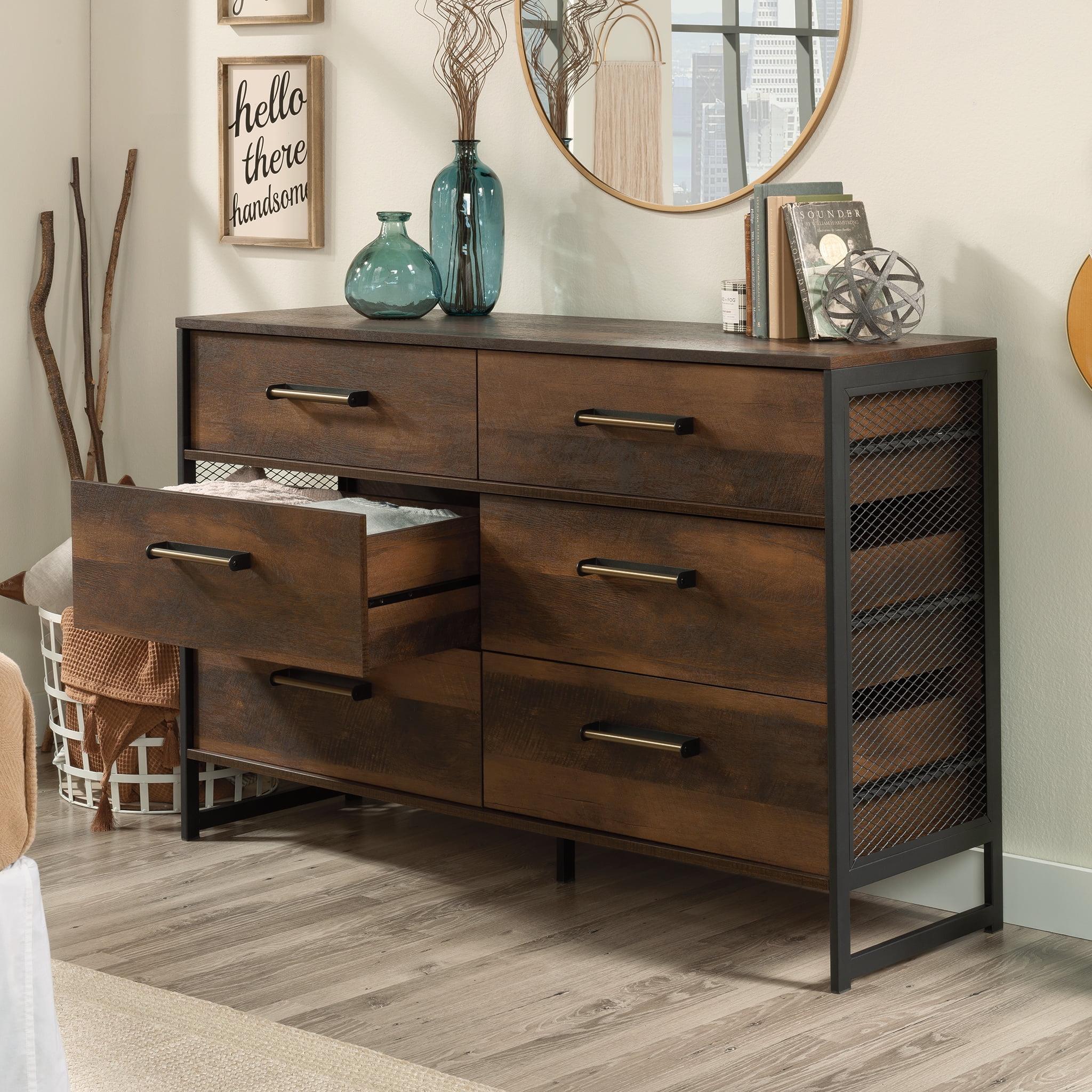 Barrel Oak Double Dresser with Extra Deep Drawers