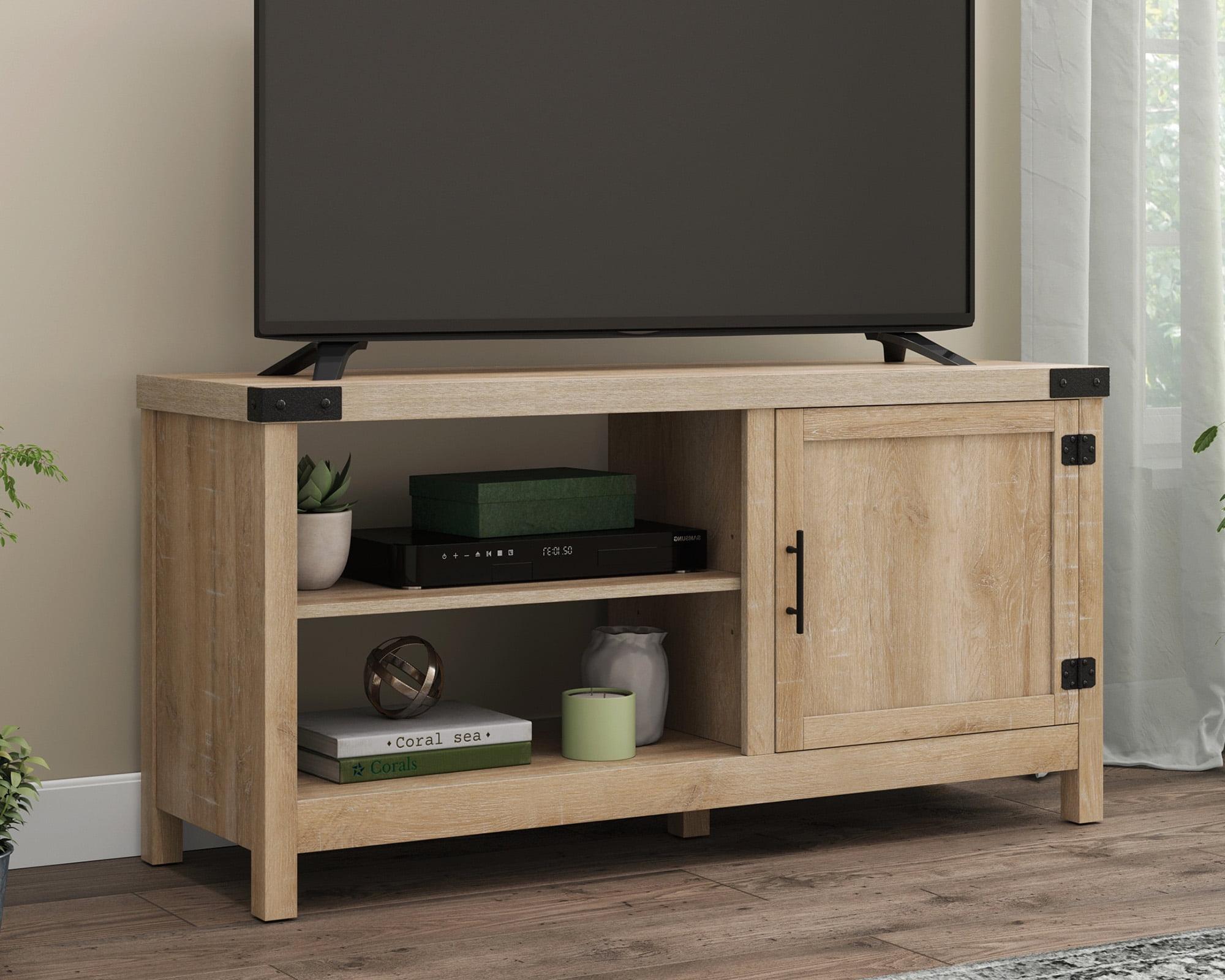 Orchard Oak 48" TV Stand with Cabinet and Shelves