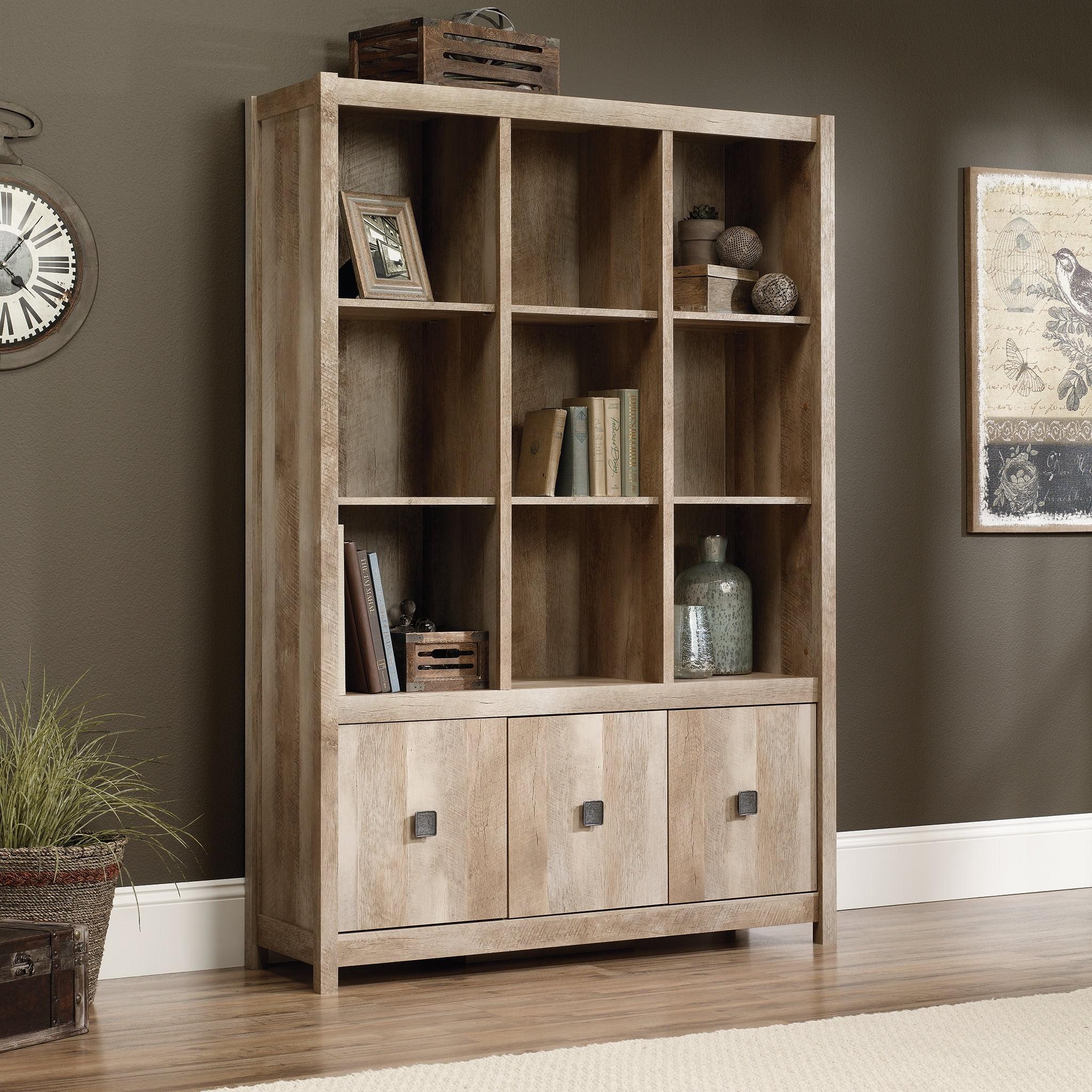 Lintel Oak Adjustable Storage Wall Unit with Cubes