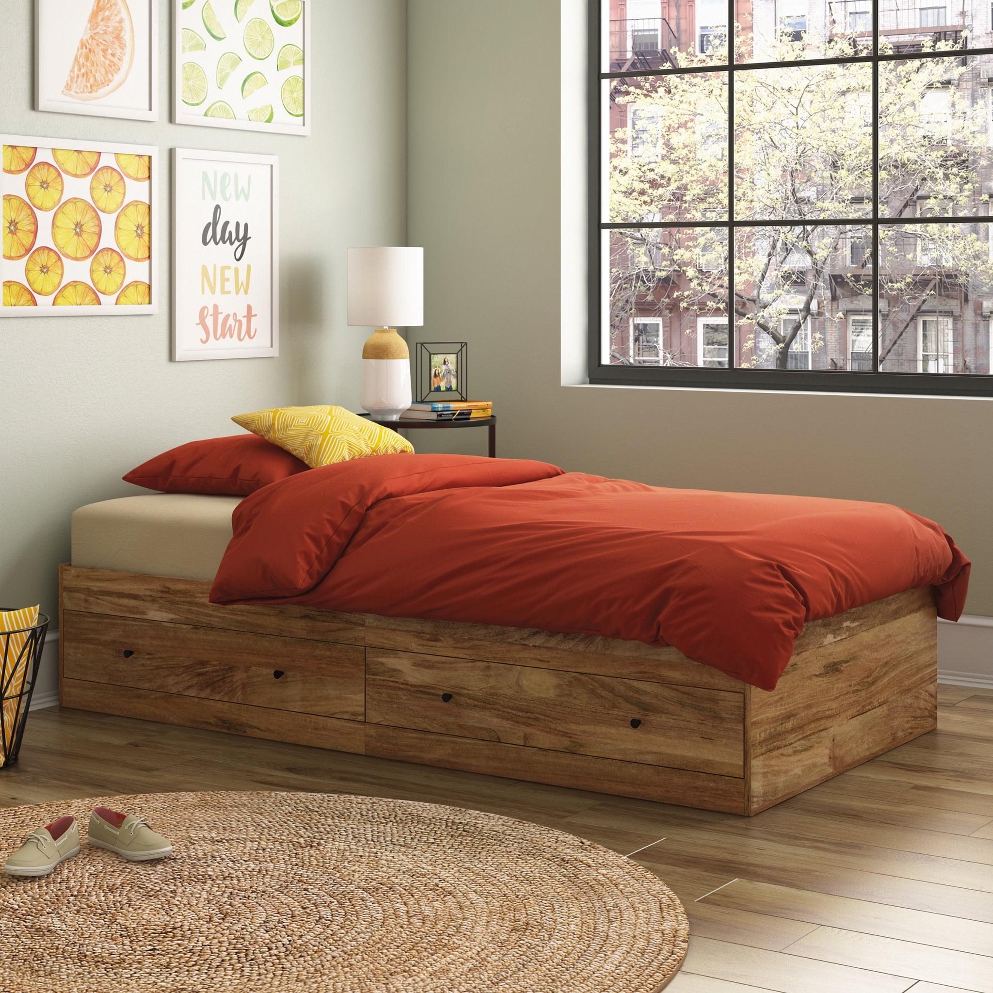 Crafters and Weavers Twin 2 Drawer Platform Bed by Sauder