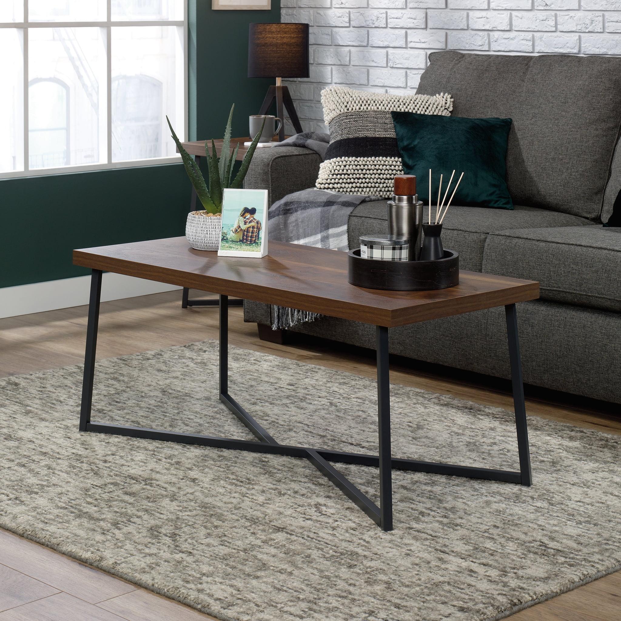 Canton Lane Grand Walnut 47" Industrial Coffee Table