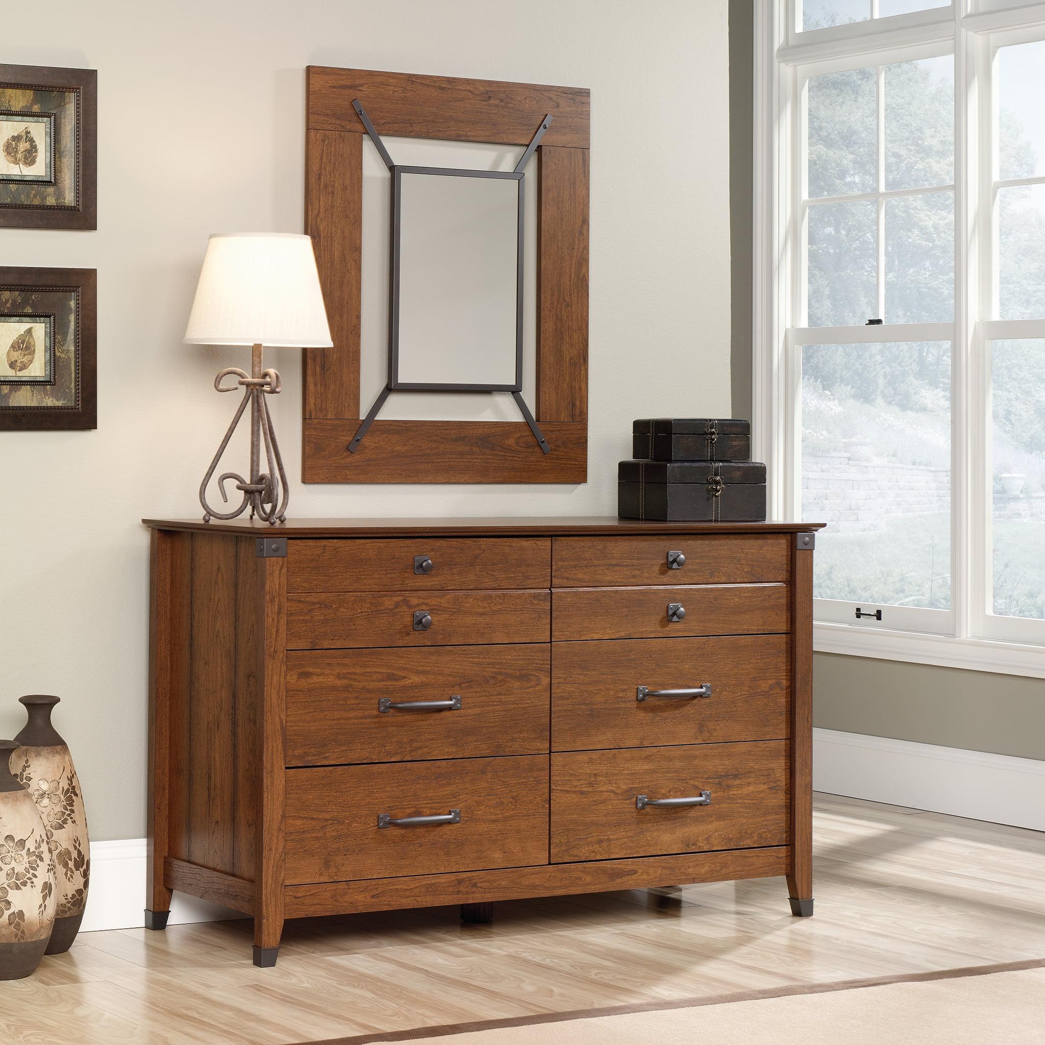 Rustic Country Washington Cherry 6-Drawer Freestanding Dresser