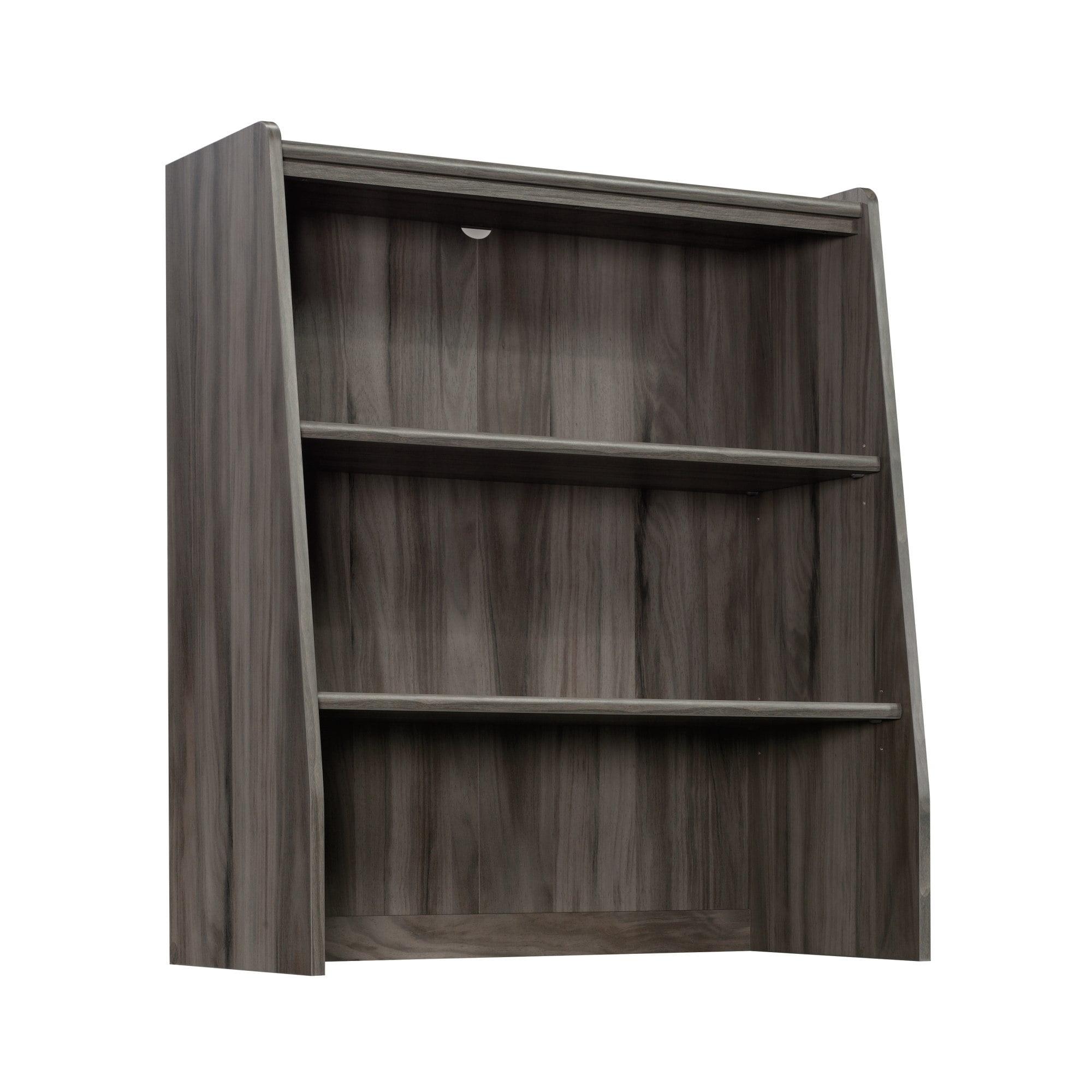 Clifford Place Jet Acacia 2-Shelf Mid-Century Modern Library Hutch