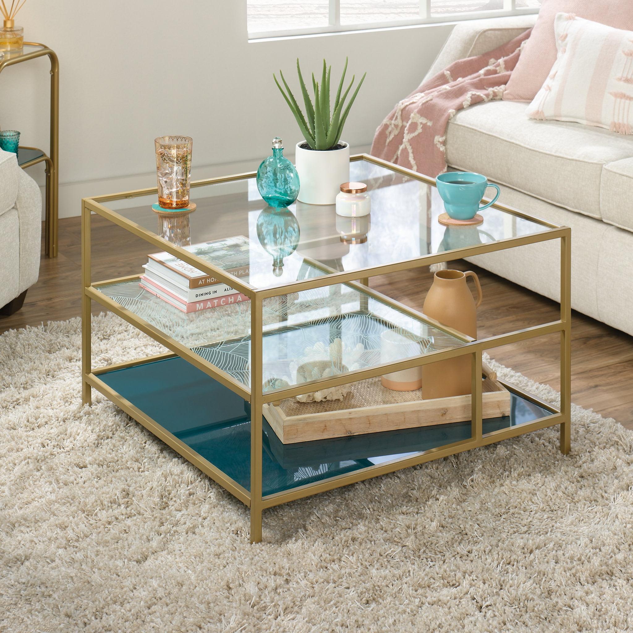 Coral Cape Coffee Table Satin Gold - Sauder