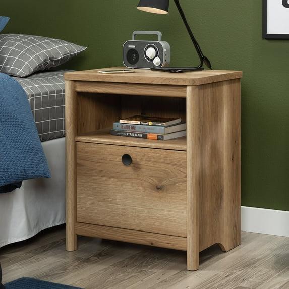 Jordan Wood Storage Nightstand